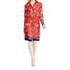 Lauren Ralph Lauren floral long sleeve tunic dress